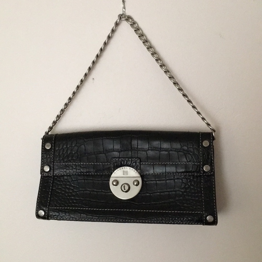 Michael Kors 🐍 snake print black hand bag